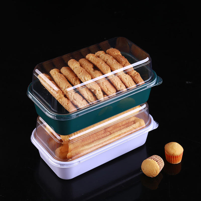 Wholesale PET Cake Containers Bread Biscuit Tray Bakery Food Pastry Packaging Plastic Blister Box