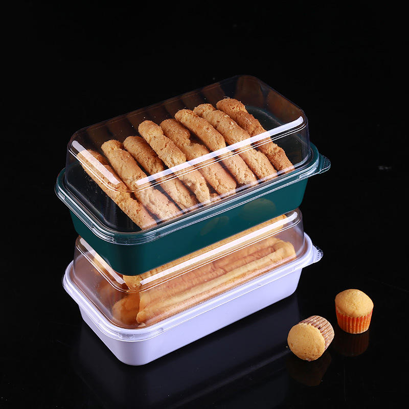 Wholesale PET Cake Containers Bread Biscuit Tray Bakery Food Pastry Packaging Plastic Blister Box