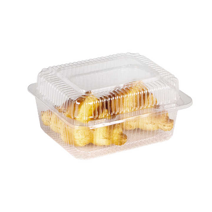 Custom Plastic Food Grade Bakery Baking Packaging Box With Lid