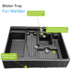 Custom Black Plastic PS Anti Static ESD Black Plastic Package Tray for Protective Products Shipping