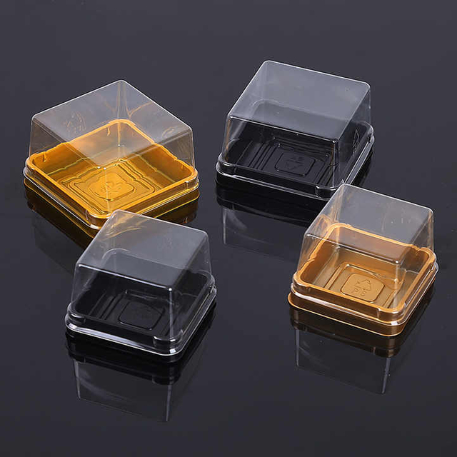 Custom Golden PET Blister Tray For Mooncake