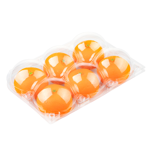 Custom 2pcs 4pcs 6pcs Fruit Shape Clamshell Blister Tray Orange Apple Pear Packaging Hinged Lid Clear Container