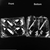 Transparent Square Hinged PET Plastic Avocado Containers Disposable PET Fruit Clamshell Packaging Box for Avocado Fruit Punnet