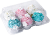 ClearView Cupcake Carrier, 1-12 Capacity, Plastic Dome Lid, Clamshell Design
