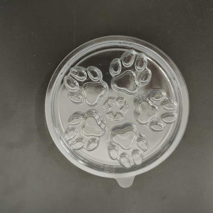 Vacuum Forming PVC Blister Clamshell Clear /Black PET Wax Melt Container Custom 6 Cell Wax Melt Clamshell for Candle
