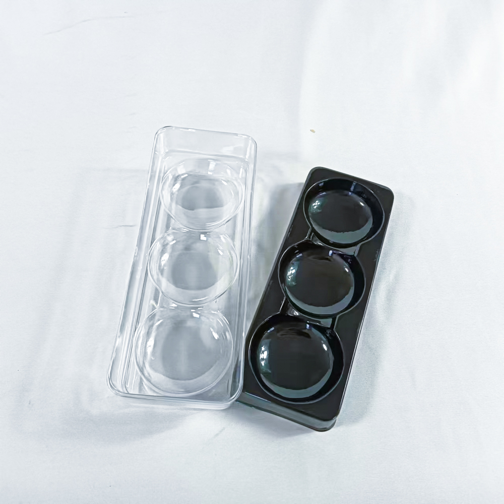 3 Pack Clear Plastic Macaron Packaging Insert Tray