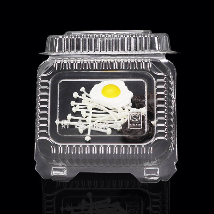 Disposable Clear Plastic Clamshell Food Container Packaging for Vegetable and Fruit Container