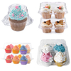 ClearView Cupcake Carrier, 1-12 Capacity, Plastic Dome Lid, Clamshell Design