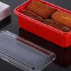 Wholesale PET Cake Containers Bread Biscuit Tray Bakery Food Pastry Packaging Plastic Blister Box