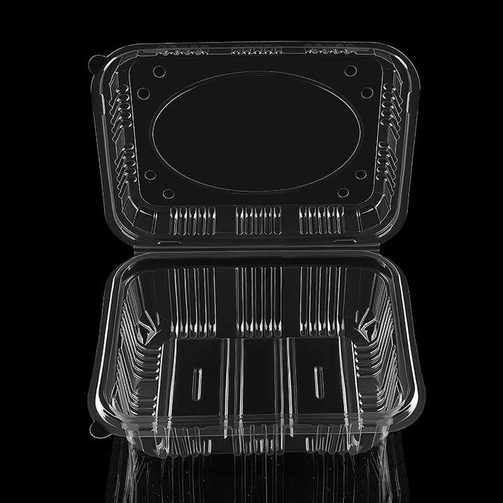 Custom PET Plastic Clamshell Vegetables Box for Lettuce