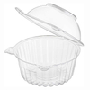 Clear PET Cupcake Plastic Trays Hinged Food Containers Bakery Cup Cake Packaging Box Wholesale