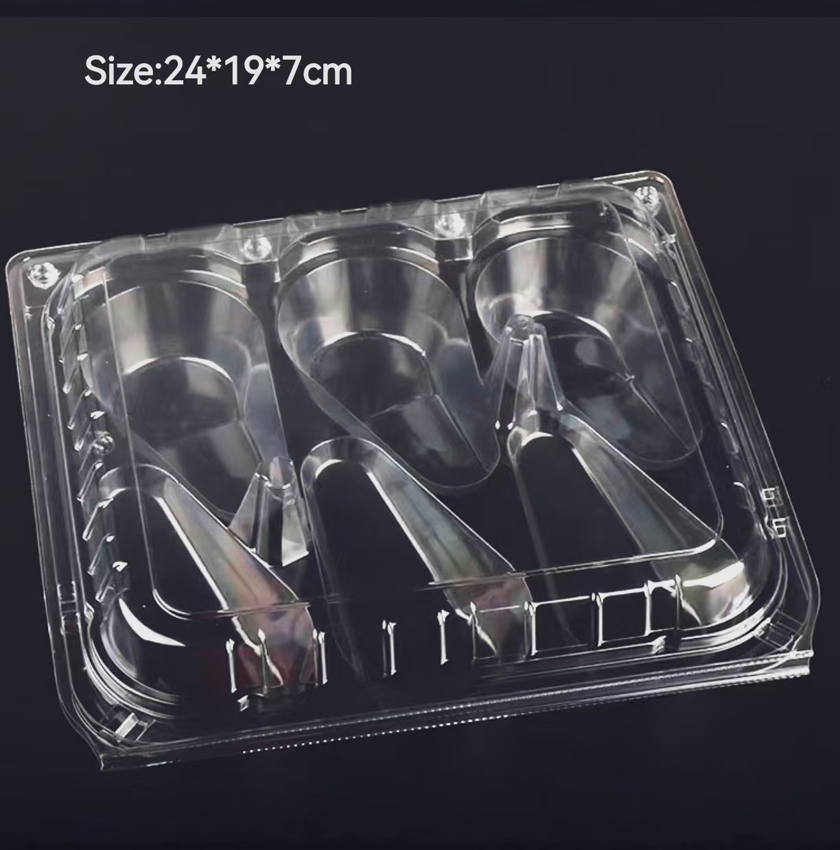 Transparent Square Hinged PET Plastic Avocado Containers Disposable PET Fruit Clamshell Packaging Box for Avocado Fruit Punnet