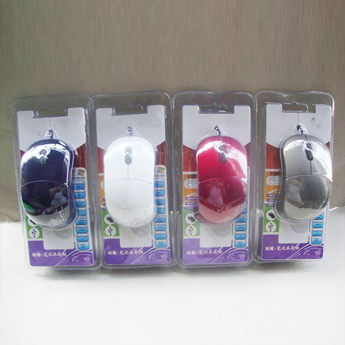 Customized PET Plastic Packaging Blister Printing Slide Blister Card Packaging for Mouse