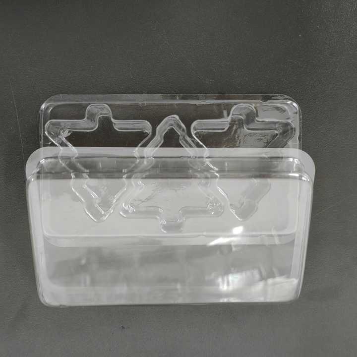 Vacuum Forming PVC Blister Clamshell Clear /Black PET Wax Melt Container Custom 6 Cell Wax Melt Clamshell for Candle