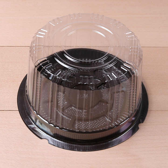Disposable Round Display Cake Box Containers Carriers With Dome Lids