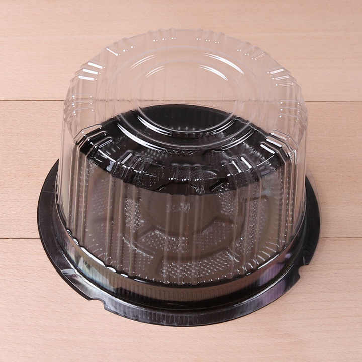 Disposable Round Display Cake Box Containers Carriers With Dome Lids