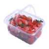 Customized 1 1.5 kg Plastic Packaging Punnet Agricultural Boxes Grapes Strawberries Fruits Containers With Holes