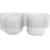 Clear PET Cupcake Plastic Trays Hinged Food Containers Bakery Cup Cake Packaging Box Wholesale