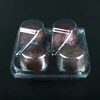 Transparent Square Hinged PET Plastic Avocado Containers Disposable PET Fruit Clamshell Packaging Box for Avocado Fruit Punnet