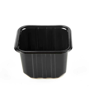 PET Plastic Vegetable Packaging Container Clamshell Blister Tray Mushroom Black Boxes