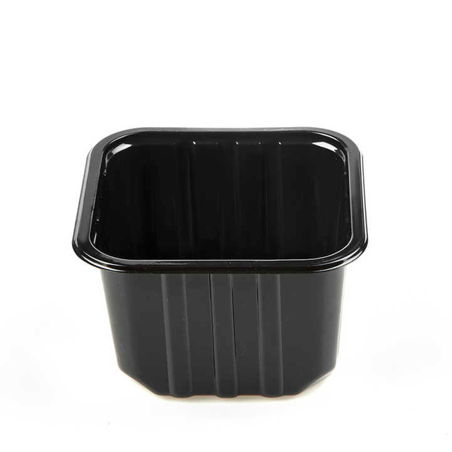 PET Plastic Vegetable Packaging Container Clamshell Blister Tray Mushroom Black Boxes